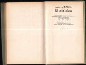 Johannes Mario Simmel: Bůh chrání milence