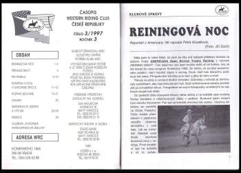 Eva Havlátová: Bulletin Western Riding Club, NEKOMPLETNÍ ROČNÍK III., Čísla 1, 2, 3, 6