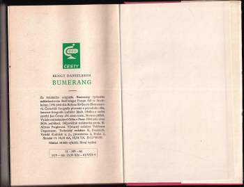 Bengt Danielsson: Bumerang
