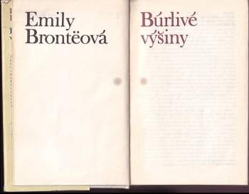 Emily Brontë: Búrlivé výšiny