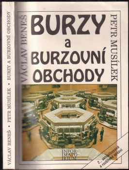 Václav Beneš: Burzy a burzovní obchody