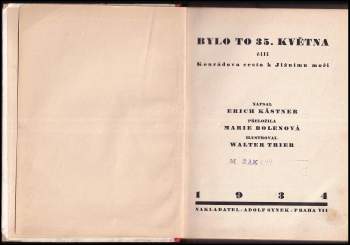 Erich Kastner: Bylo to 35. května, čili, Konrádova cesta k Jižnímu moři