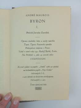 André Maurois: Byron I + II - KOMPLET