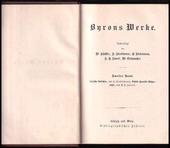 George Gordon Byron Byron: Byrons Werke 1-4