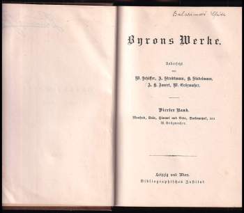 George Gordon Byron Byron: Byrons Werke 1-4