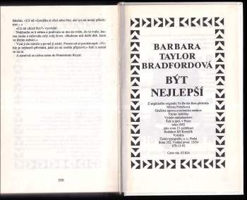Barbara Taylor Bradford: Být nejlepší