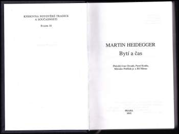 Martin Heidegger: Bytí a čas