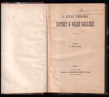 Gaius Iulius Caesar: Zápisky o válce gallské