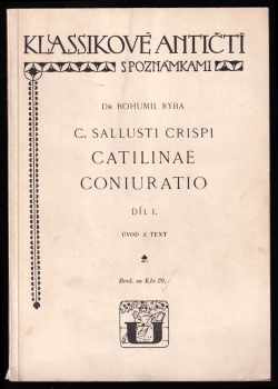 Gaius Crispus Sallustius: C. Sallusti Crispi Catilinae coniuratio