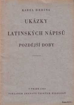 Ukázky latinských nápisů pozdější doby