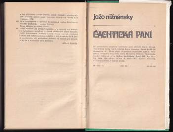 Jozef Nižnánsky: Čachtická paní