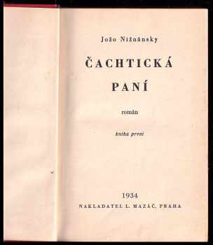 Jozef Nižnánsky: Čachtická paní 1 - 4 - KOMPLET