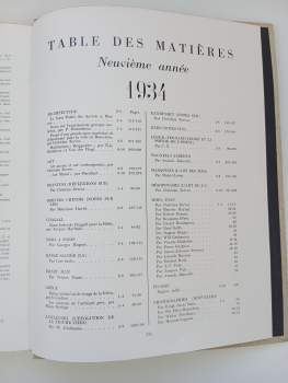 Pablo Picasso: Revue Cahiers d'Art 9. Annee. N° 1-10. ROČNÍK IX. 1934