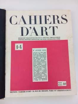Pablo Picasso: Revue Cahiers d'Art 9. Annee. N° 1-10. ROČNÍK IX. 1934