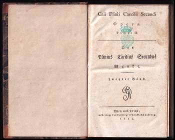 Gaius Plinius Secundus: Caii Plinii Caecilii Secundi Opera - Tomus II.