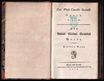 Gaius Plinius Secundus: Caii Plinii Caecilii Secundi Opera - Tomus IV.