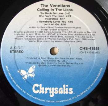 The Venetians: Calling In The Lions