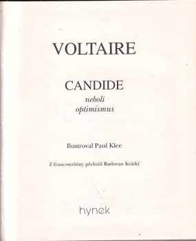 Voltaire: Candide a jiné povídky