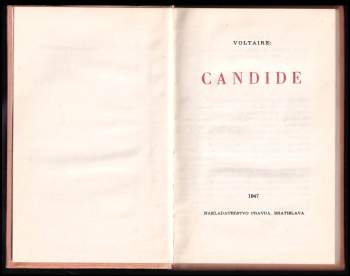 Voltaire: Candide