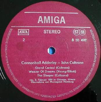The Cannonball Adderley Quintet: Cannonball Adderley - John Coltrane