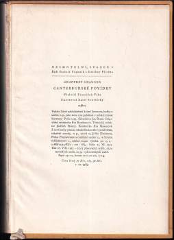 Geoffrey Chaucer: Canterburské povídky