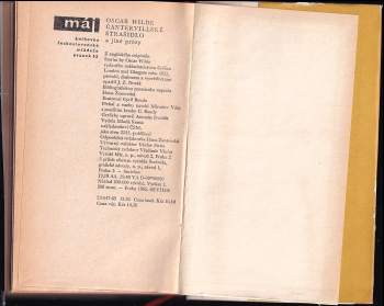 Oscar Wilde: Cantervillské strašidlo a jiné prózy