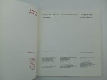Cantique de Cantiques des Salomon, Das Hohe Lied Salomos, The Song of Songs which is Solomon's