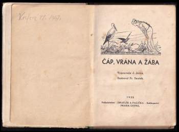 J Jerza: Čáp, vrána a žába