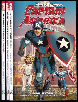 Captain America: Steve Rogers KOMPLETNÍ : Díl 1-3 - Nick Spencer, Nick Spencer, Nick Spencer, Nick Spencer (2019, BB art) - ID: 806754