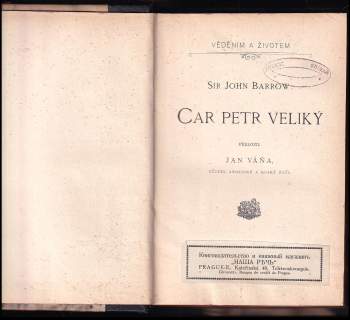 John Barrow: Car Petr Veliký
