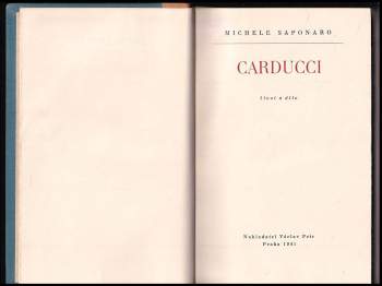 Giosue Carducci: Carducci