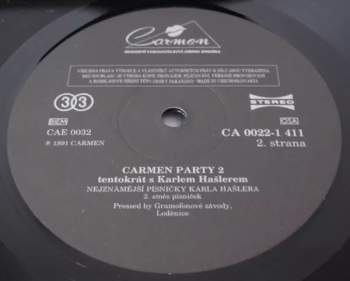 Various: Carmen Party 2 - Tentokrát S Karlem Hašlerem