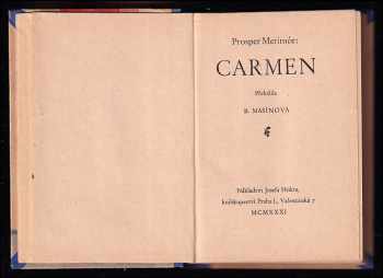 Prosper Merimee: Carmen