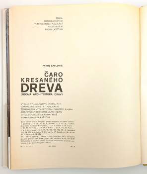 Pavol Čaplovič: Čaro kresaného dreva