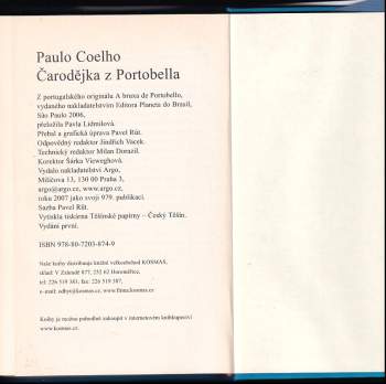 Paulo Coelho: Čarodějka z Portobella