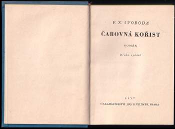 F. X Svoboda: Čarovná kořist