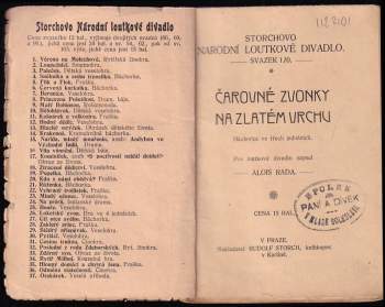 Alois Rada: Čarovné zvonky na zlatém vrchu