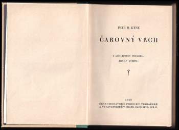 Peter B Kyne: Čarovný vrch