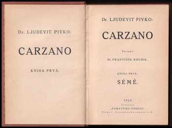 Ljudevit Pivko: Carzano