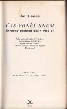 Jan Beneš: Čas voněl snem