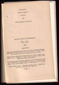 Erich Maria Remarque: Čas žít, čas umírat