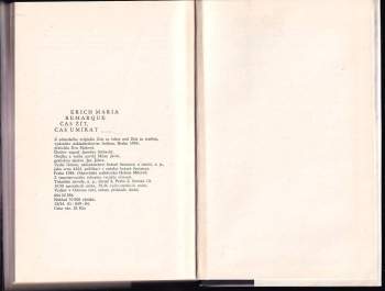 Erich Maria Remarque: Čas žít, čas umírat