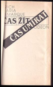 Erich Maria Remarque: Čas žít, čas umírat