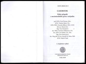 Pavel Šturma: Casebook