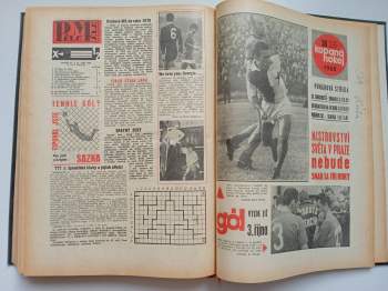 Josef Oktábec: Časopis Kopaná - Hokej KOMPLETNÍ ROČNÍKY 1965 , 1966, 1967 + č. 1 - 36 ROČNÍKU 1968