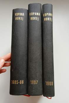 Josef Oktábec: Časopis Kopaná - Hokej KOMPLETNÍ ROČNÍKY 1965 , 1966, 1967 + č. 1 - 36 ROČNÍKU 1968