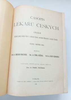 Emerich Maixner: Časopis lékařů českých - ročník XXXII. + ročník XXXIII.