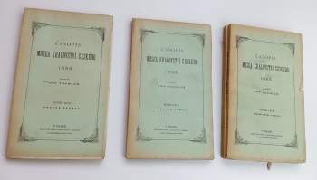 Časopis Musea království Českého - LXVII. ročník - svazek první a druhý + svazek třetí + čtvrtý - KOMPLETNÍ ROČNÍK