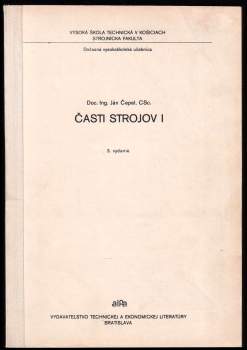 Ján Čepeľ: Časti strojov