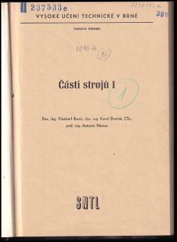 Vlastimil Bureš: Části strojů 1